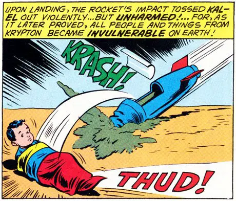 Baby Kal-El Lands On Earth