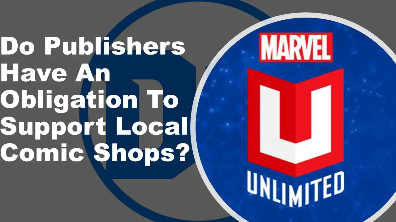 Marvel Unlimited and DC Comics logos