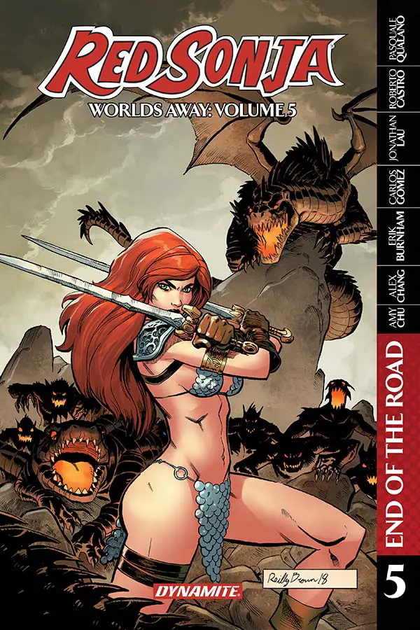 Red Sonja - Worlds Away (Vol. 5), cover