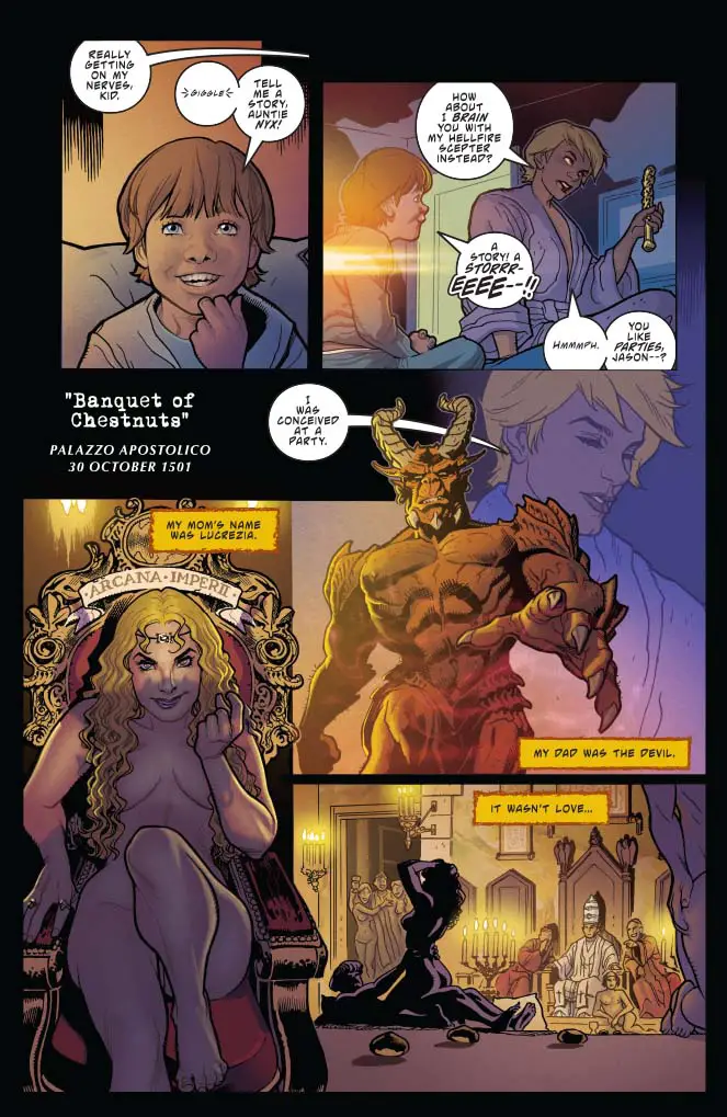 Sacred Six #7, preview page 1