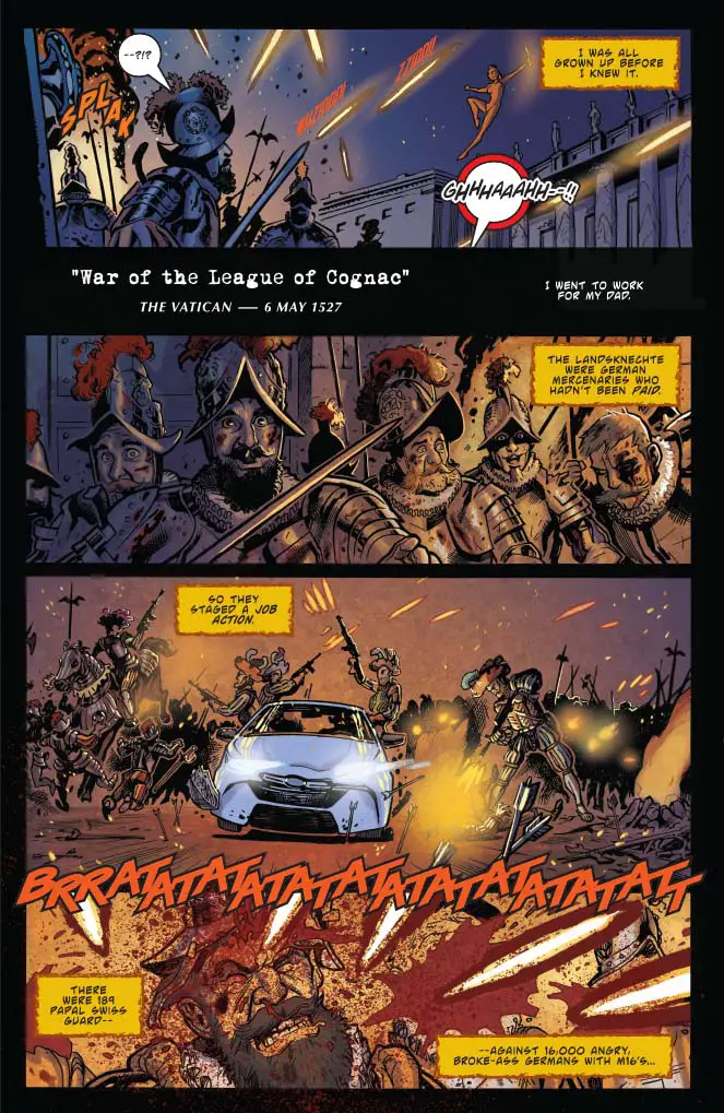 Sacred Six #7, preview page 3
