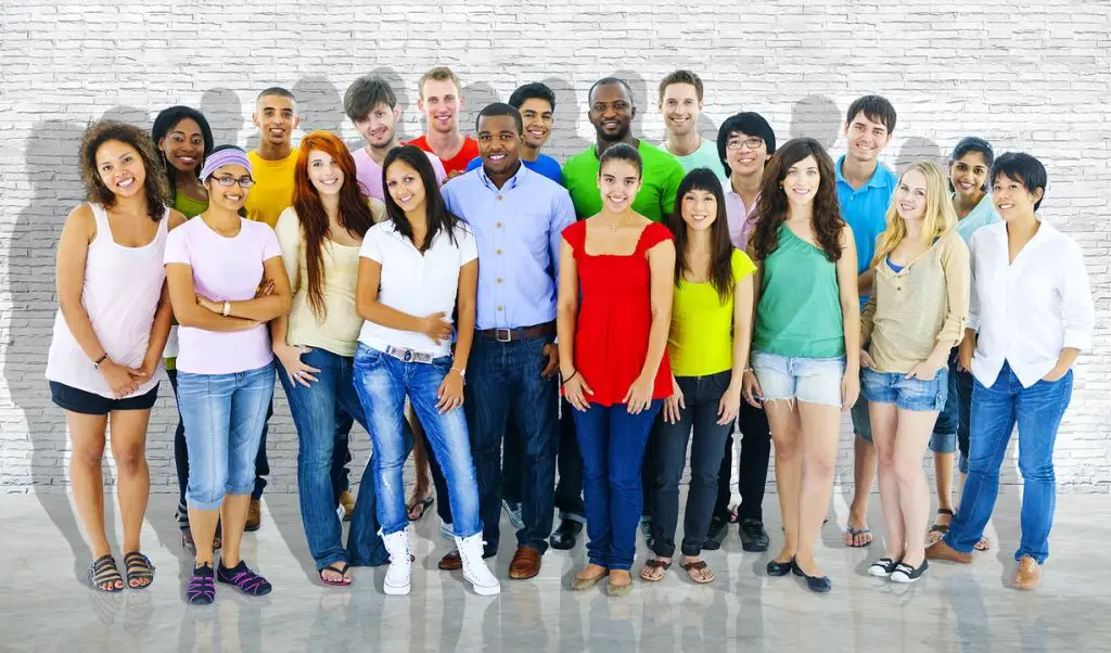 diverse crowd