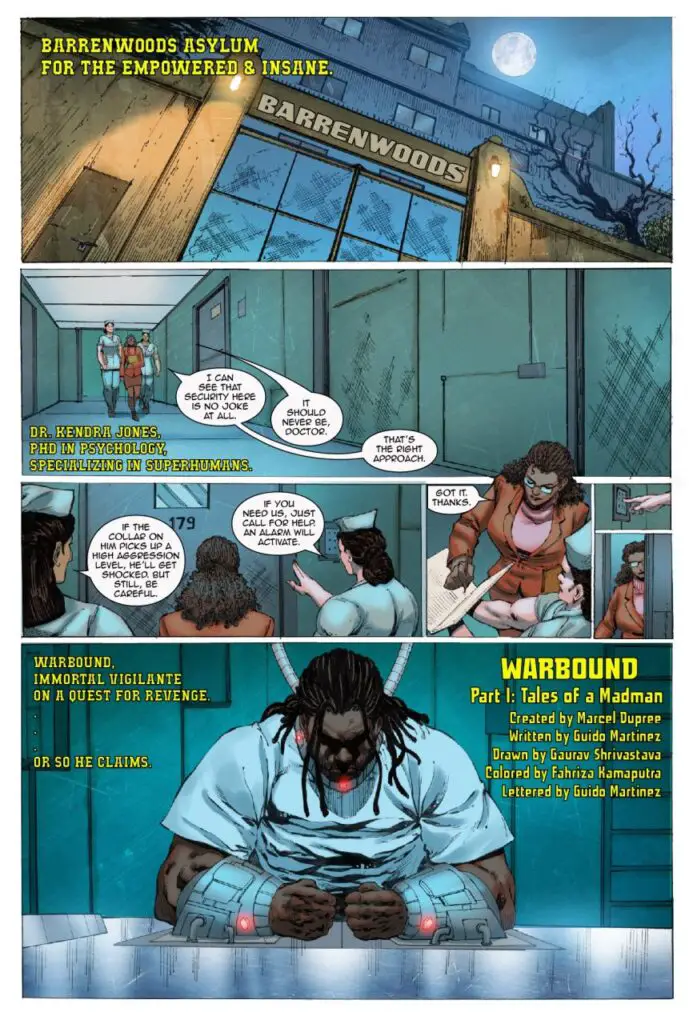 War Bound #1, preview page 1