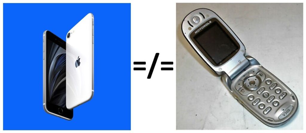 iPhone versus Motorola comparison