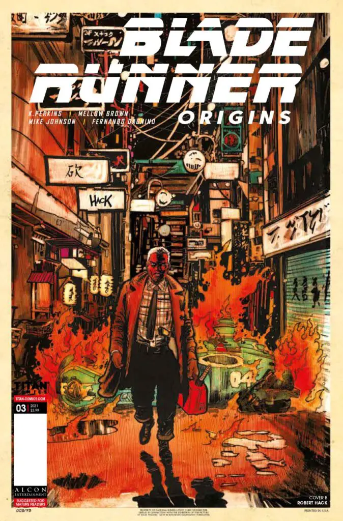 Blade Runner Origins #3, cover B