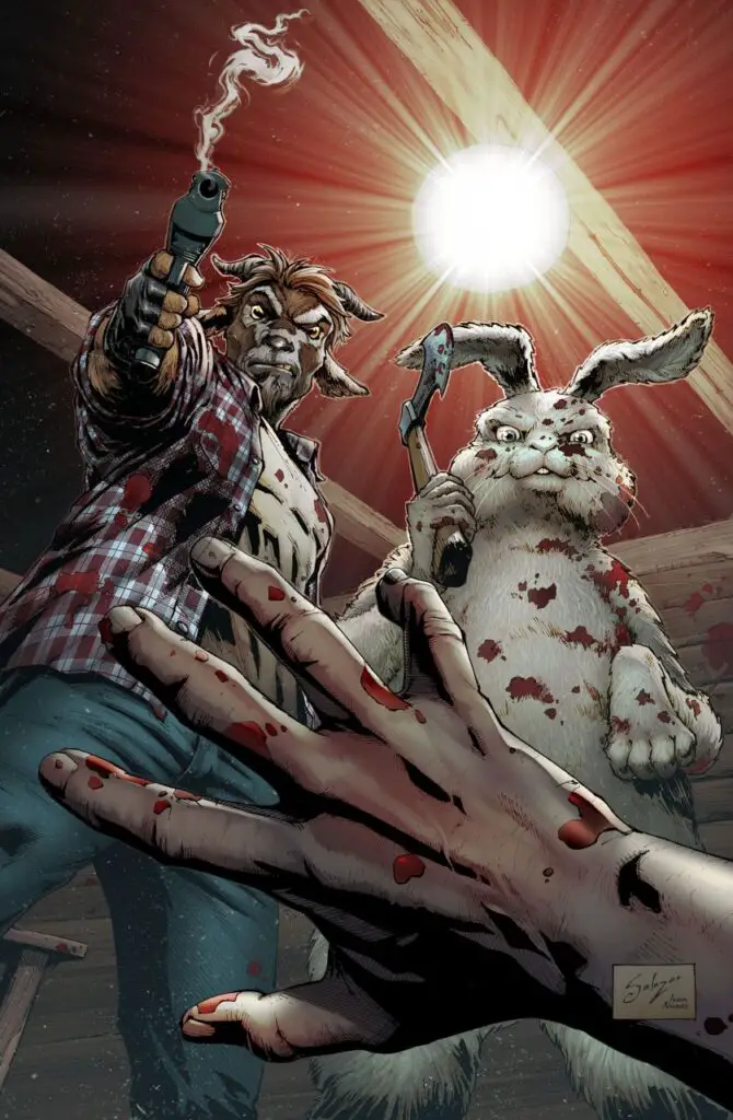Man Goat & The Bunnyman, cover A