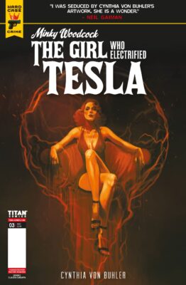 Minky Woodcock - The Girl Who Electrified Tesla #3, cover C