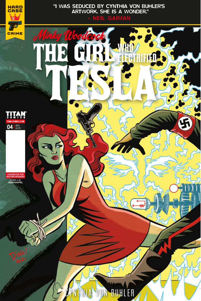 Minky Woodcock - The Girl Who Electrified Tesla #4, cover A