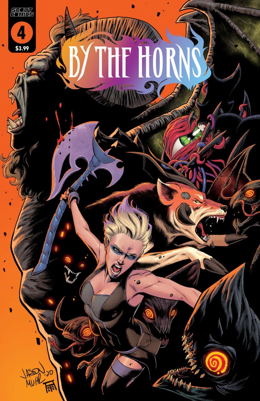 By The Horns #4, cover