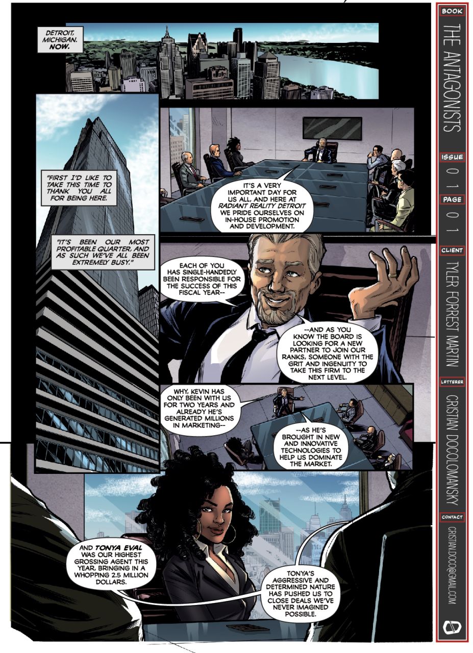 The Antagonists #1, preview page 1