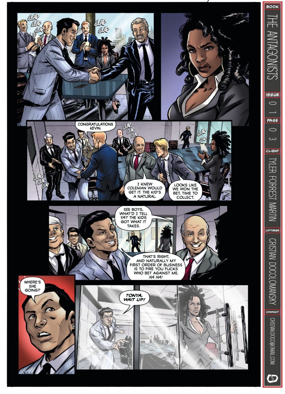 The Antagonists #1, preview page 3
