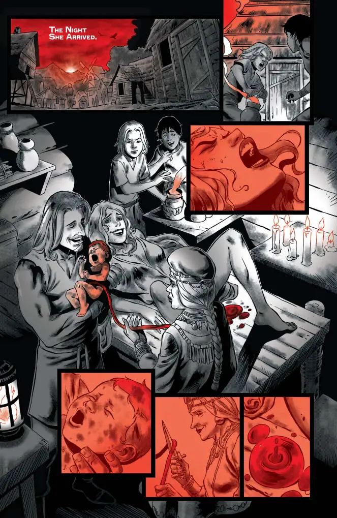 Red Sonja - Black, White, Red #3, preview 1