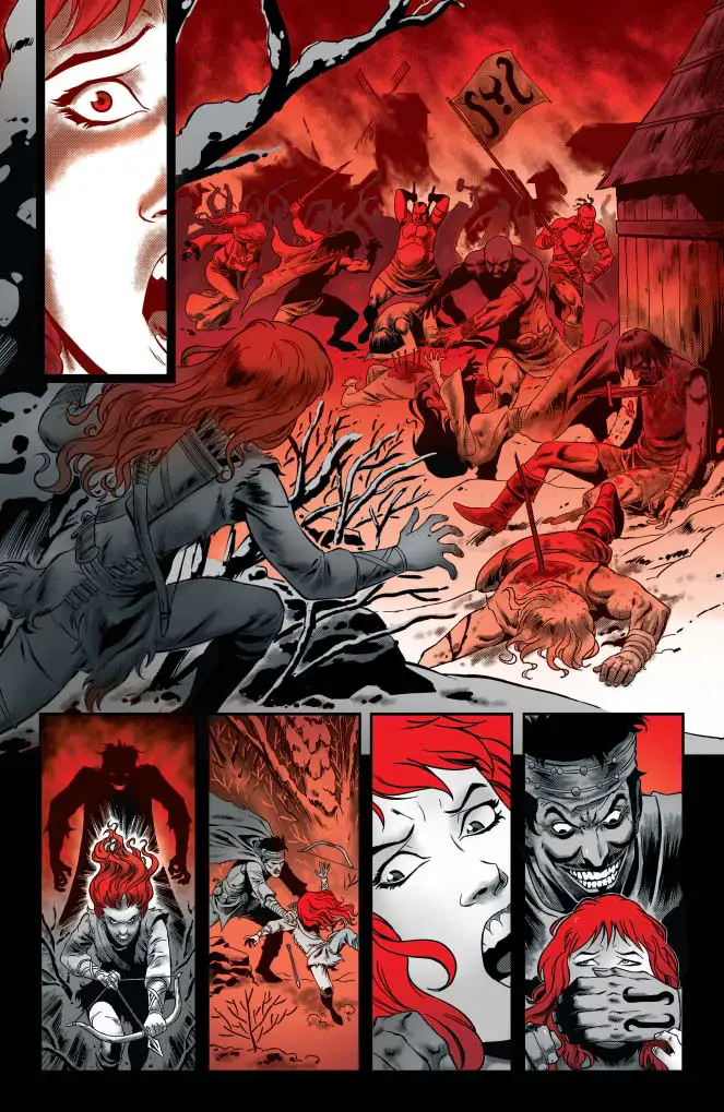 Red Sonja - Black, White, Red #3, preview 2