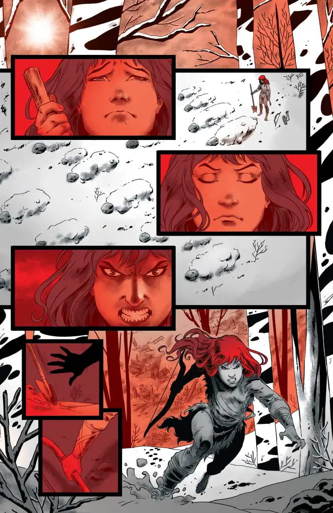 Red Sonja - Black, White, Red #3, preview 4