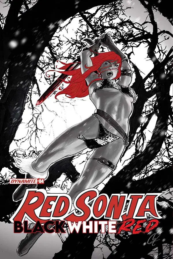 Red Sonja - Black, White, Red, cover B - Cat Staggs