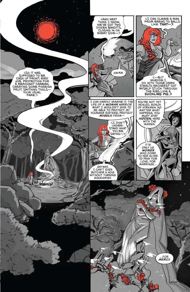 Red Sonja - Black, White, Red, preview 5