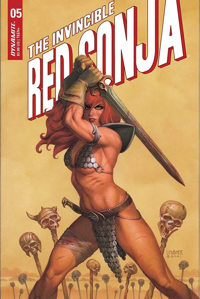 The Invincible Red Sonja #5, cover B - Joseph Michael Linsner