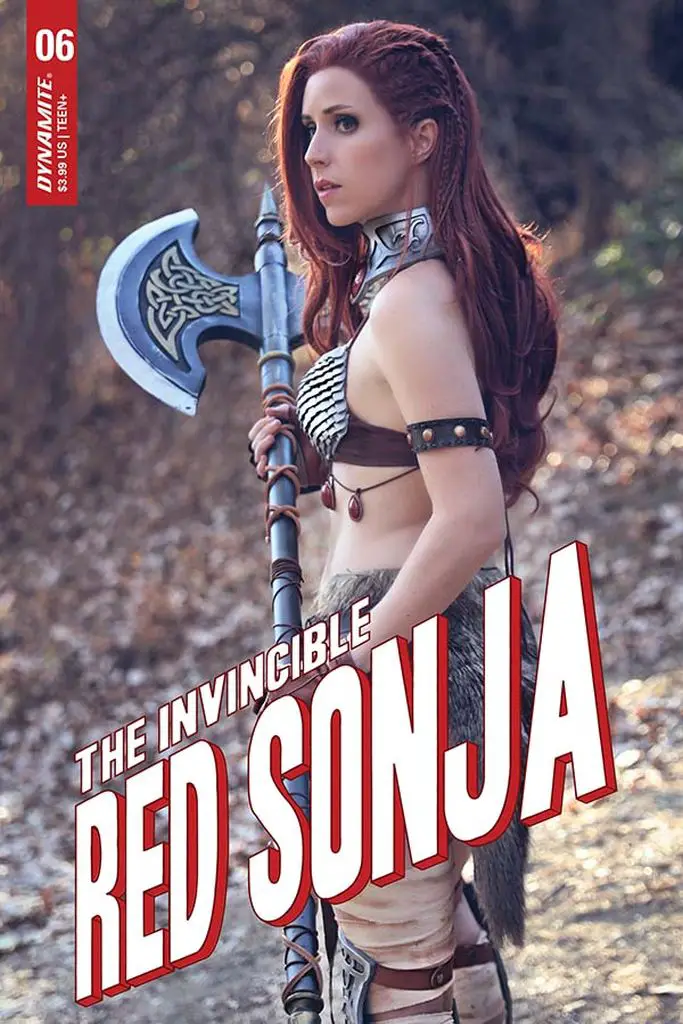 The Invincible Red Sonja #6, cover E - Dominica cosplay
