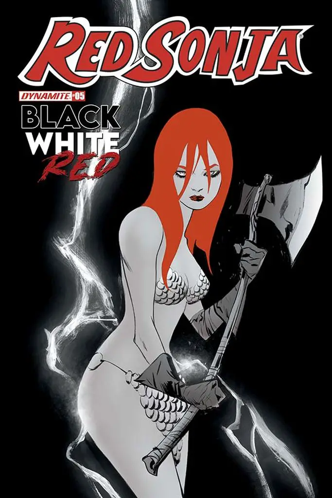 Red Sonja - Black, White, Red #5 cover C by Jae Lee