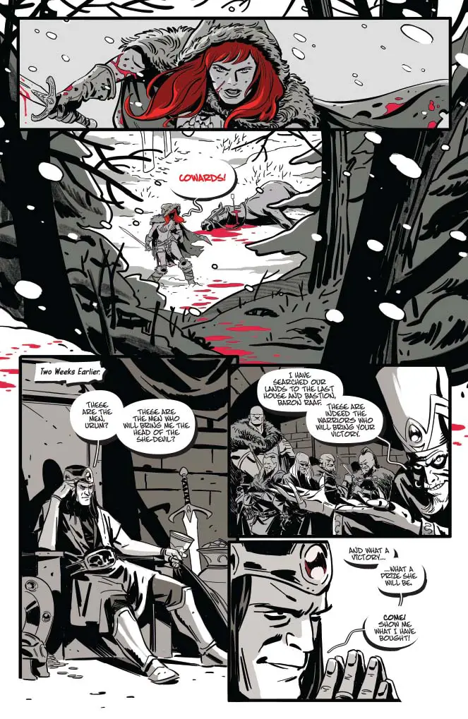 Red Sonja - Black, White, Red #5 preview 1