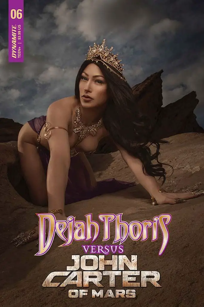 Dejah Thoris vs John Carter of Mars #6 cover D by Faces By Rachie cosplay