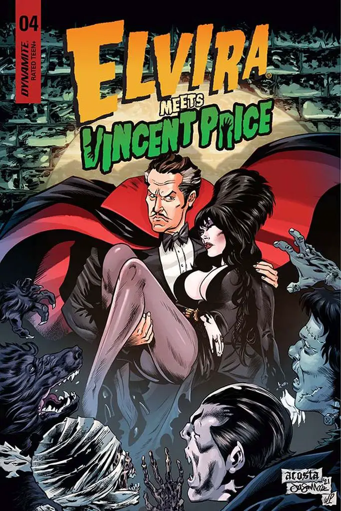 Elvira Meets Vincent Price #4 cover A by Dave Acosta