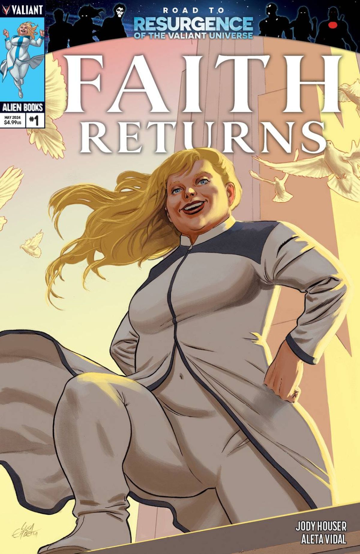 Faith Returns #1 cover A by Luca Erbetta