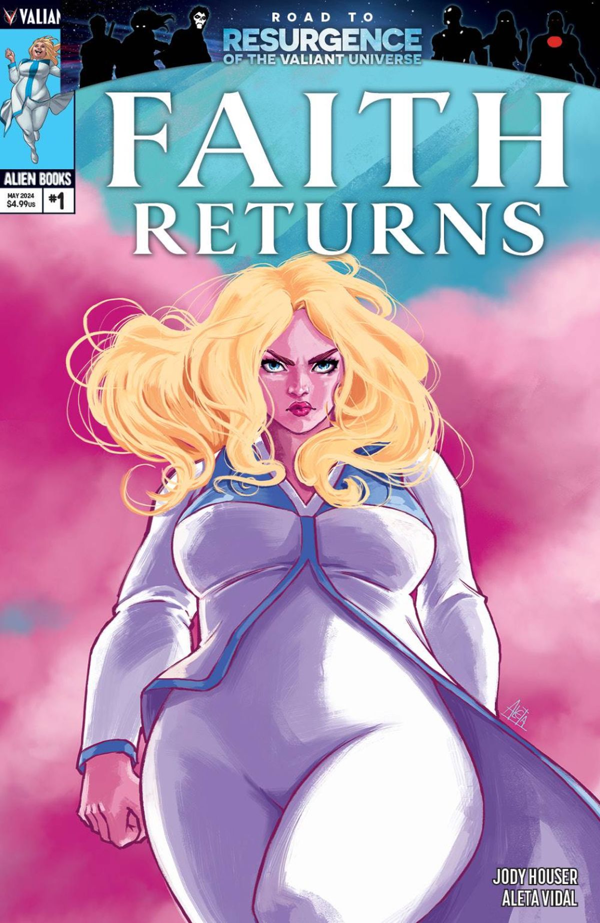 Faith Returns #1 cover B by Aleta Vidal