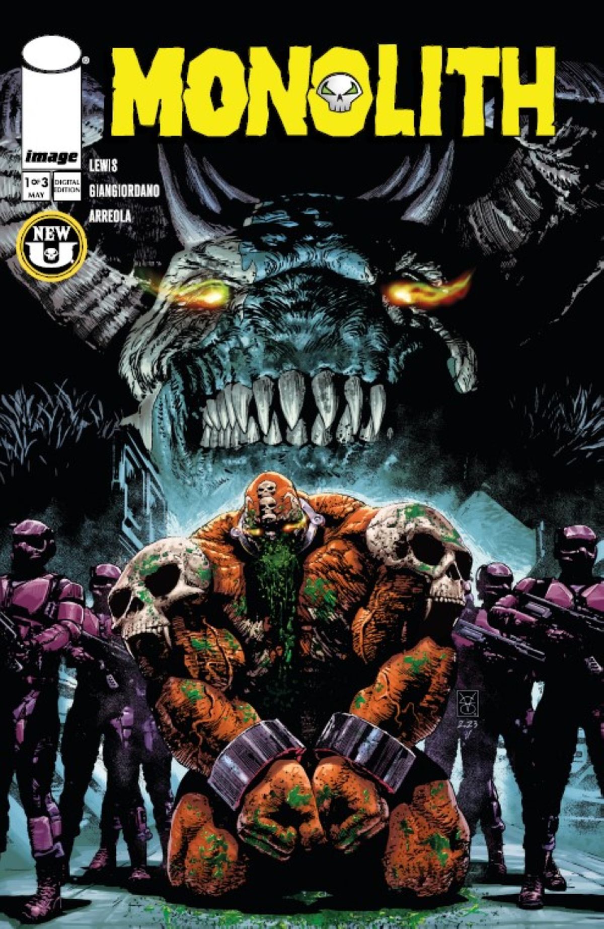 Monolith #1 cover A by Valerio Giangiordano