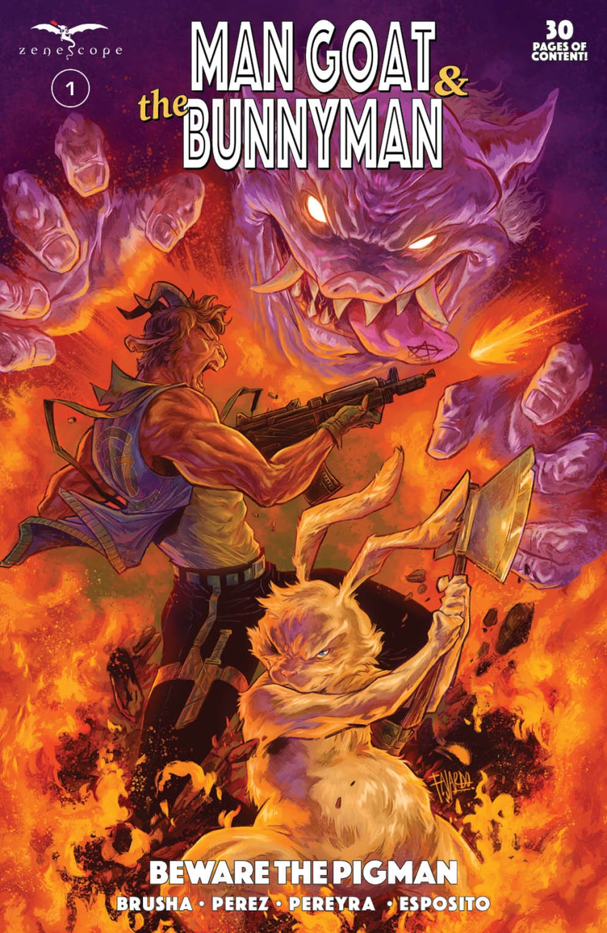 Man Goat & The Bunnyman: Beware the Pigman #1 cover A