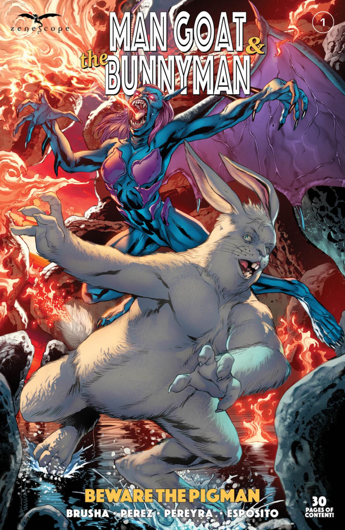 Man Goat & The Bunnyman: Beware the Pigman #1 cover B