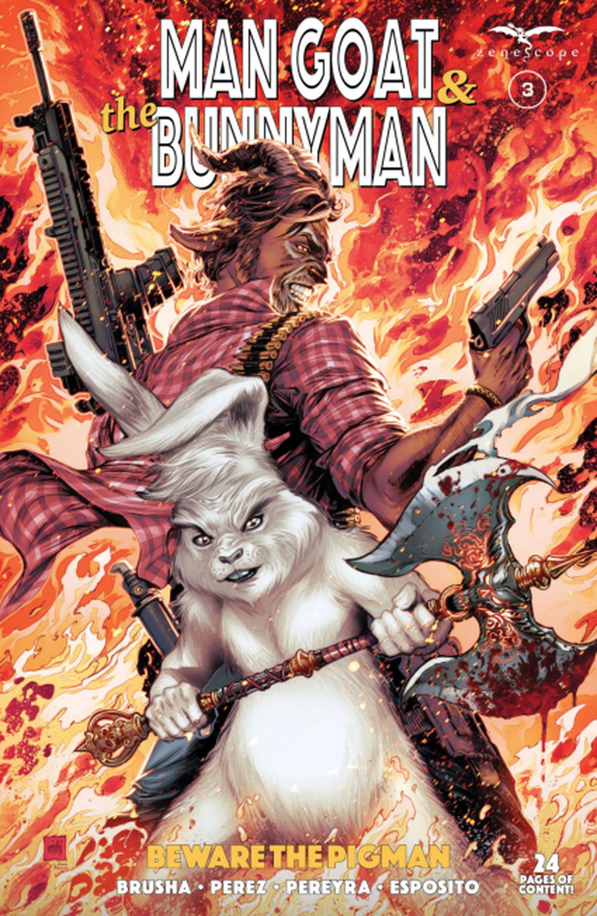 Man Goat & The Bunnyman: Beware The Pigman #3 cover A