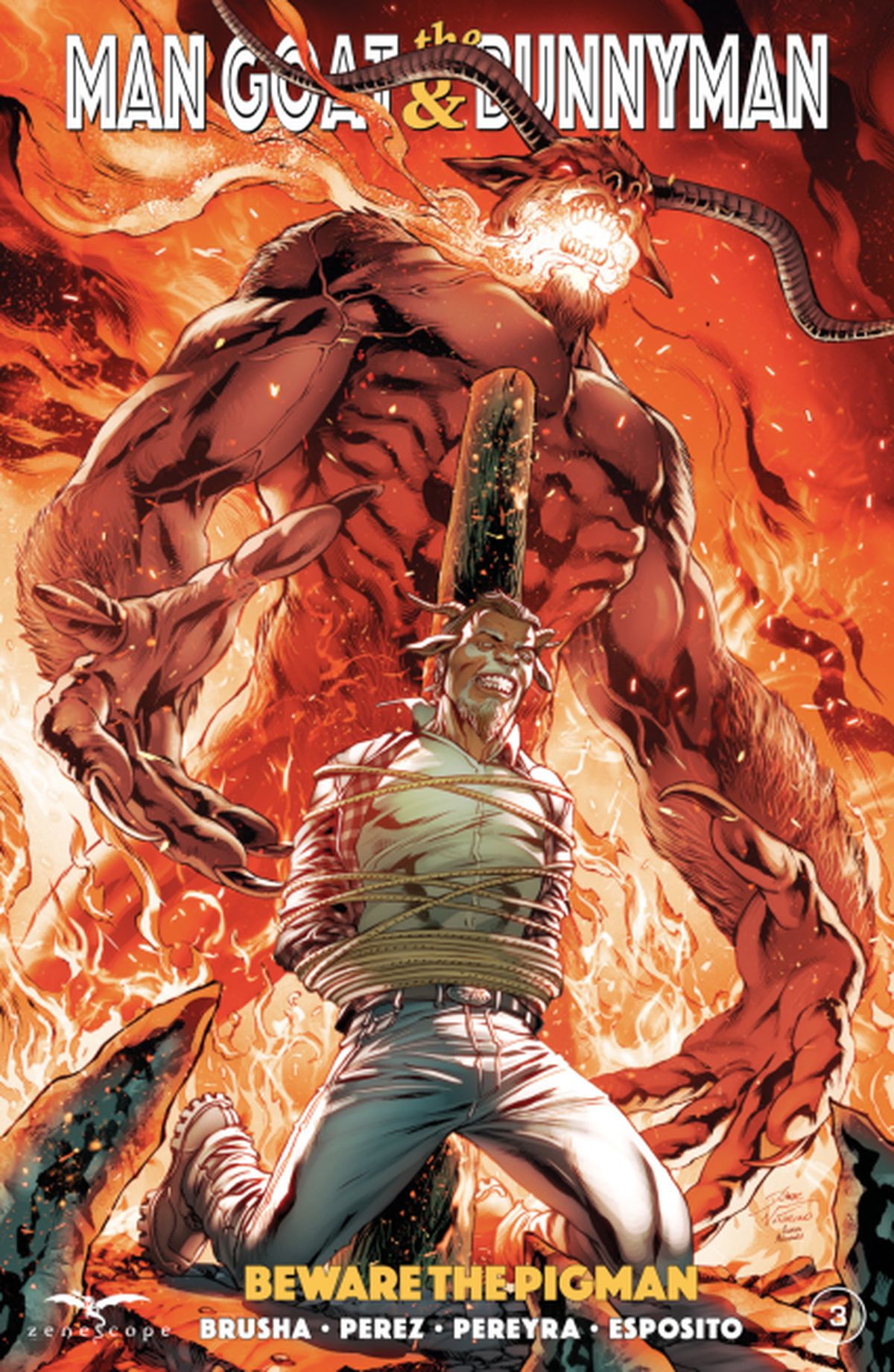 Man Goat & The Bunnyman: Beware The Pigman #3 cover B