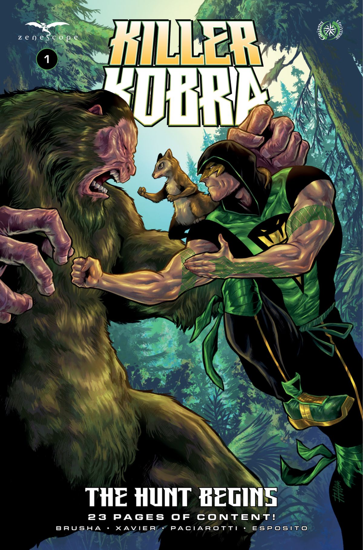 Killer Kobra #1 - The Hunt Begins cover B